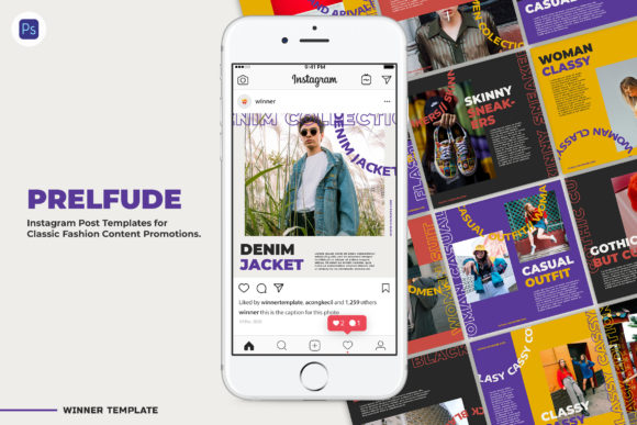 Download Prelfude Instagram Fashion Post Template - Premium Resources