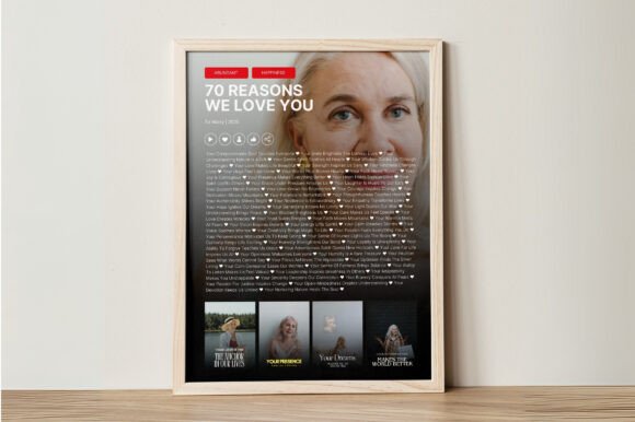 Download 70 Reasons We Love You Template - Son Collection