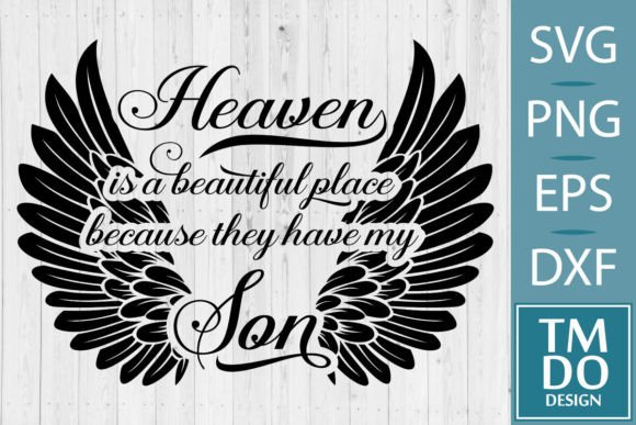 Download Son in Heaven, in Loving Memory SVG, RIP - Son Collection