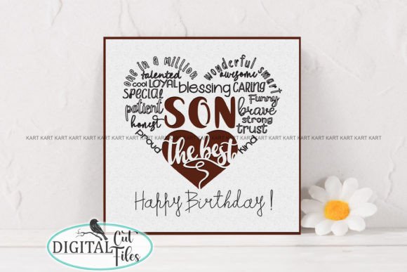 Download Personalised Son Birthday Card Svg - Son Collection