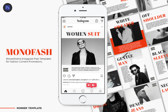 Download Monofash Instagram Fashion Post Template - Premium Resources