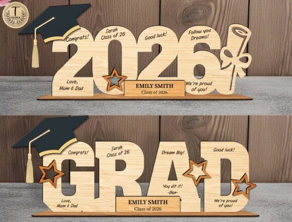Download Personalized Graduation Laser Cut File - Son Collection