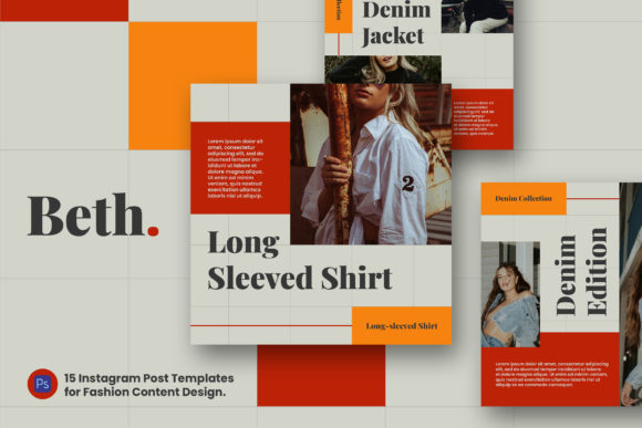 Download Beth Instagram Fashion Post Template - Premium Resources